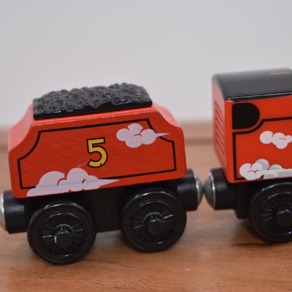 James & Tender Roll & Whistle Fisher-Price Thomas & Friends Wooden Railway 2012 - Picture 4 of 5